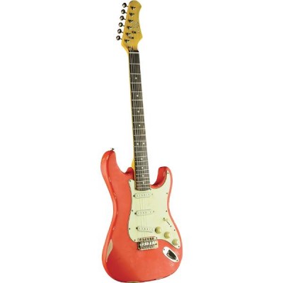 EKO  chitarra elettrica S 300 RELIC Fiesta red